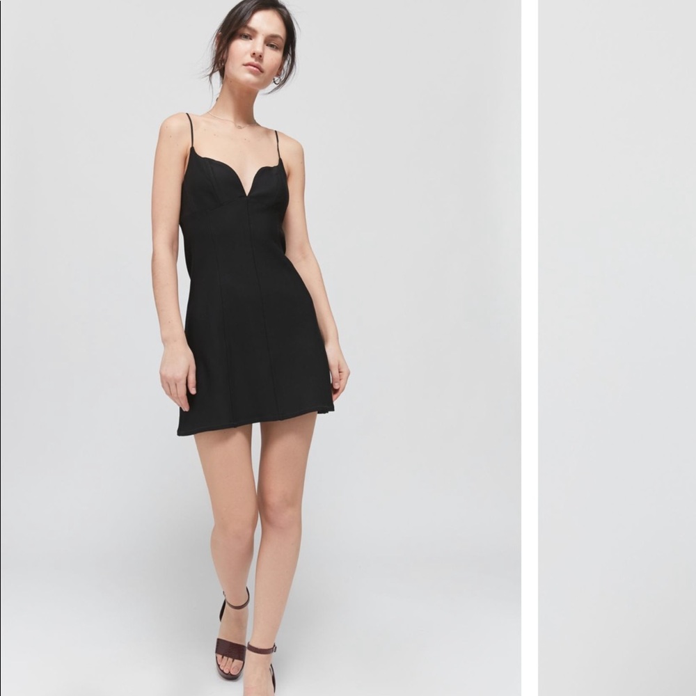 UO Plunging bustier mini dress